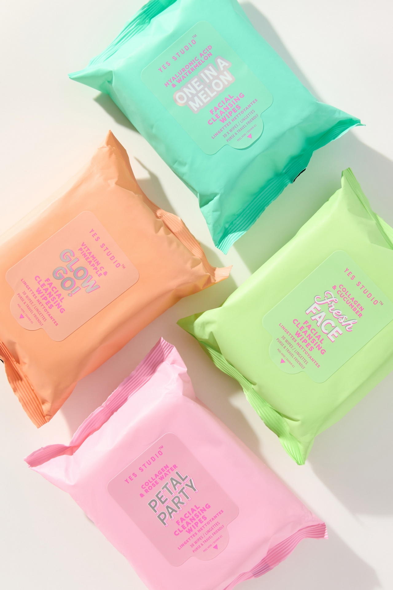Yes Studio Clean Sweep Facial Cleansing Wipes Set