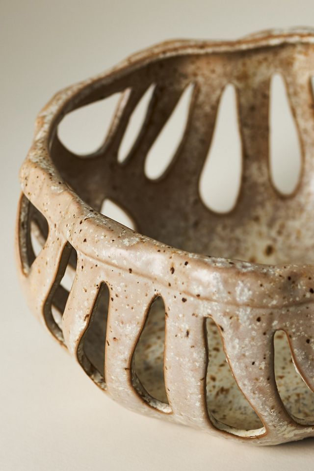 Sadie Stoneware Bread Basket #1
