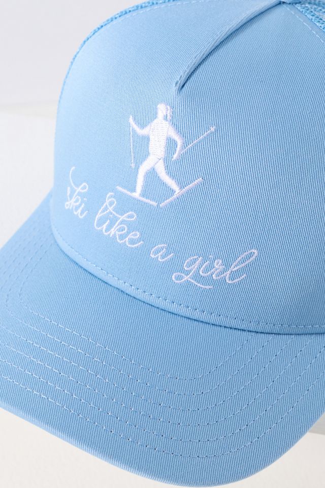 Beach Riot Ski Like a Girl Trucker Hat Ski Like a Girl | Sky Trucker – Coalition Snow main image 3