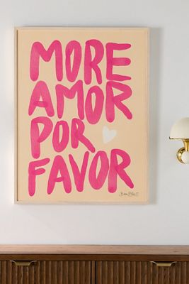More Amor Por Favor by Baroo Bloom Wall Art
