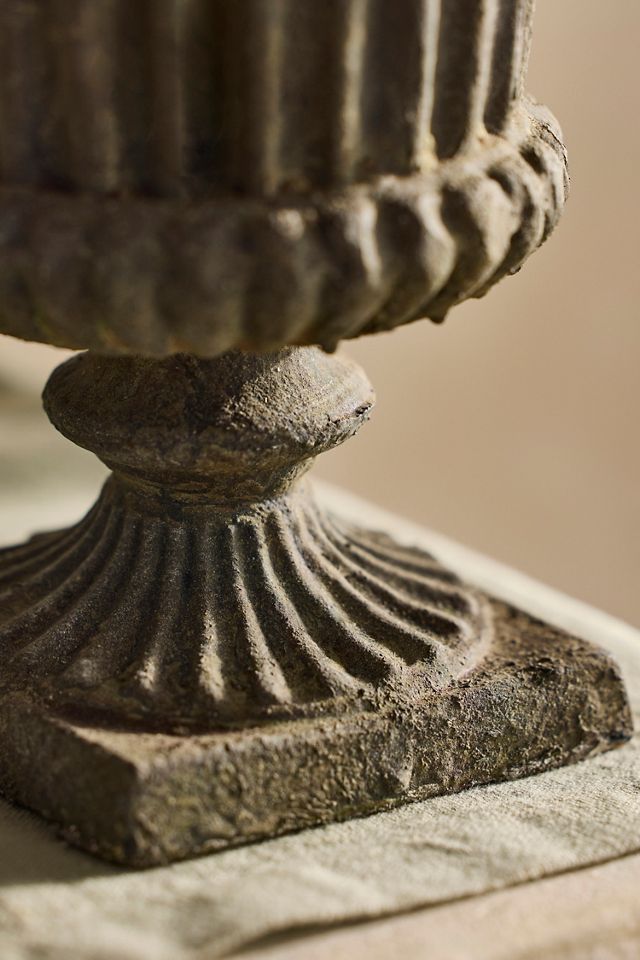 Cast Iron Linea Urn Planter #1