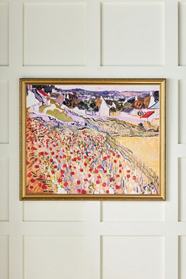 Anthropologie Golden Vineyards By Alex Zane Wall Art