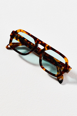 Anthropologie Tortoise Shell Sunglasses with Green Lenses Elisa Johnson Jane Tortoiseshell Sunglasses | Anthropologie main image 2