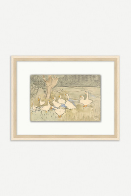 Anthropologie Duck, Duck, Goose Wall Art In Multi
