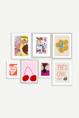 Anthropologie Kitchen Symphony Gallery Wall Art, Set Of 7 In Multi