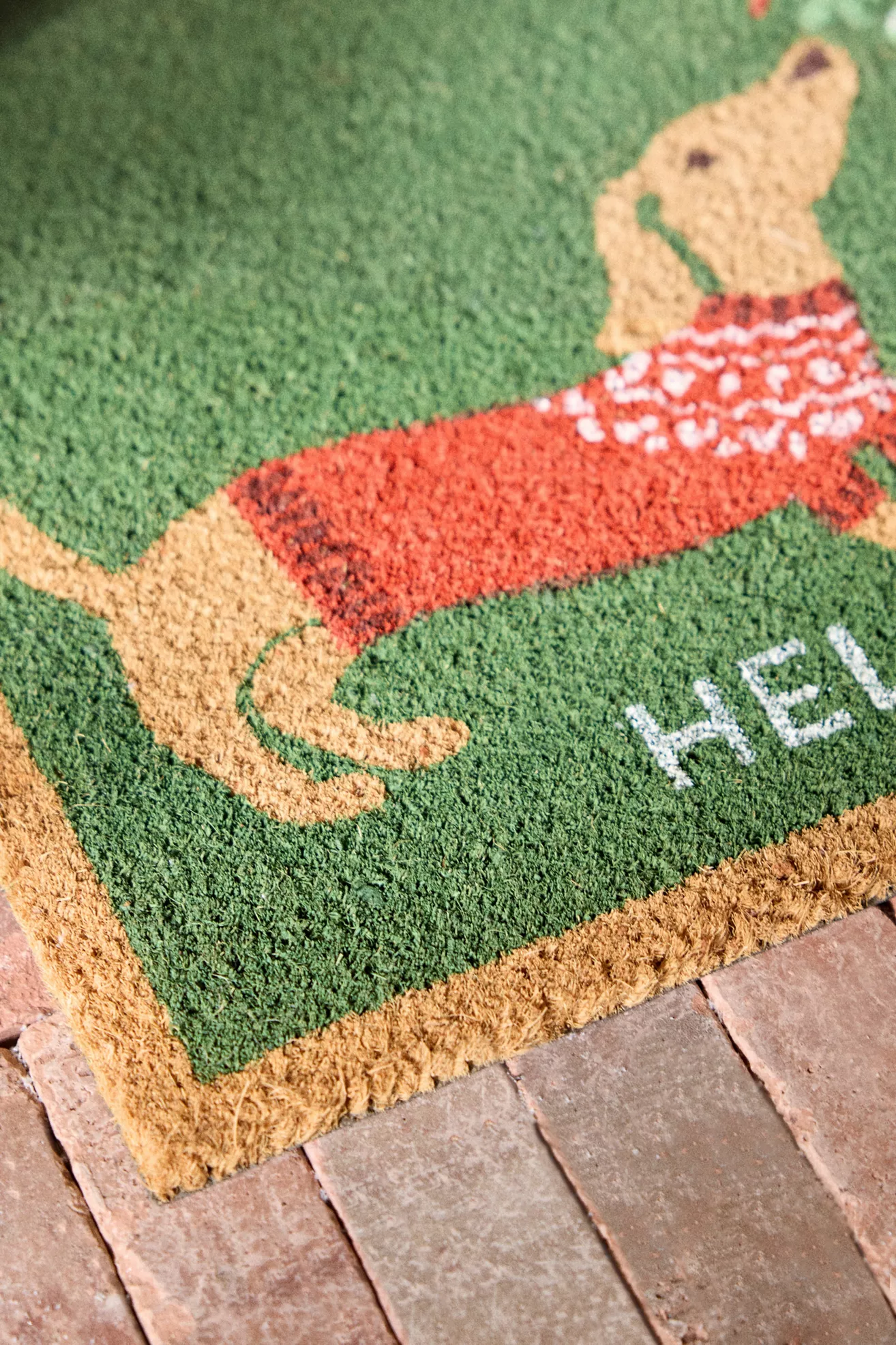 Mistletoe Dachshund Coir Printed Doormat - thumbnail 2
