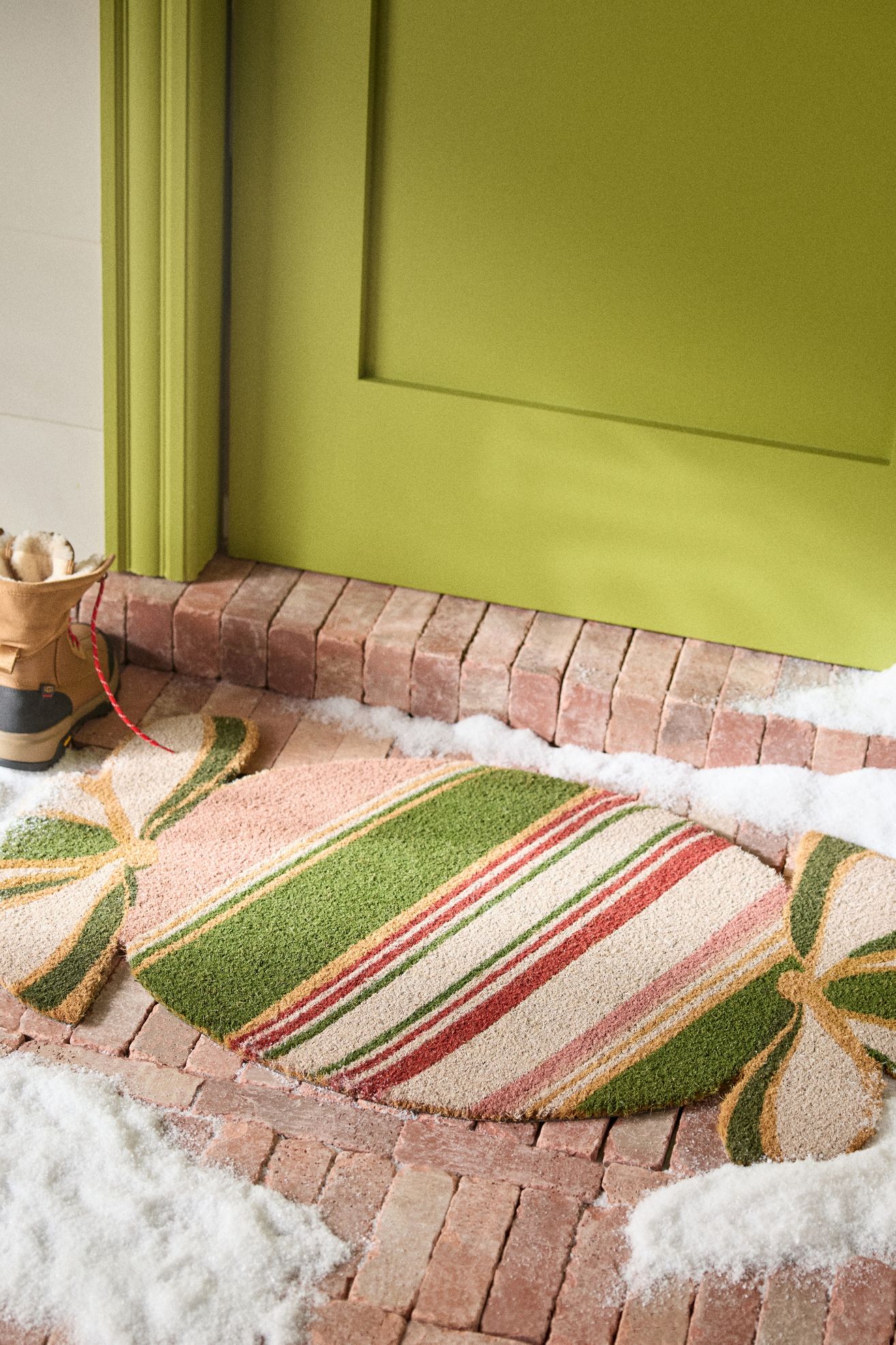 Candy-Shaped Coir Printed Doormat - Multi, Standard, Shaped