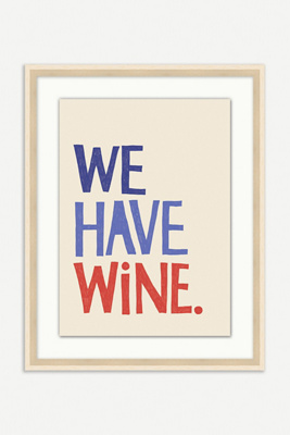 Anthropologie We Have Wine Wall Art In Multi