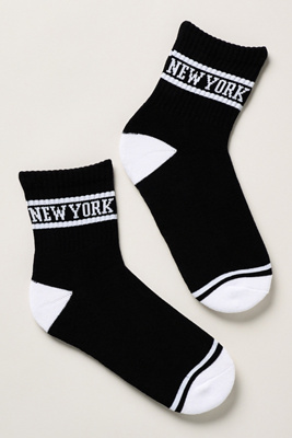 Daily Practice By Anthropologie Daily Practice City Socks In Black