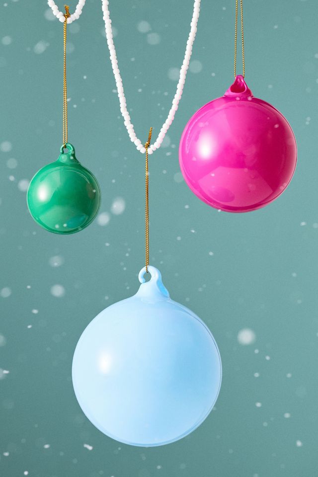 4" Shining Ball Ornaments, Set of 9 #1