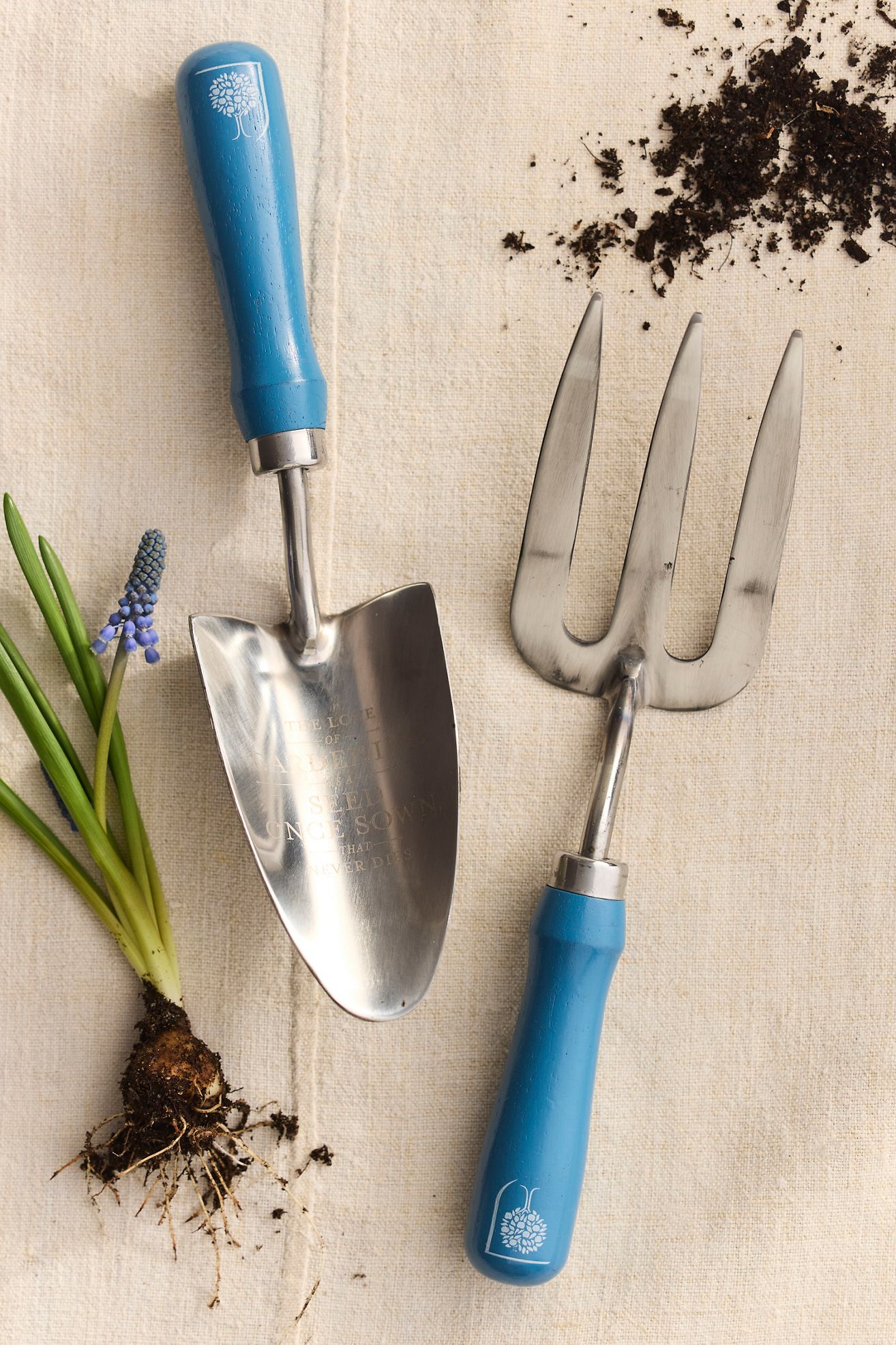 Burgon & Ball Asteraceae Hand Tool Gift Set - Blue, One Size