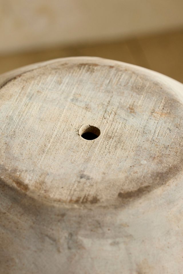 White Terracotta Tall Jar Planter #3