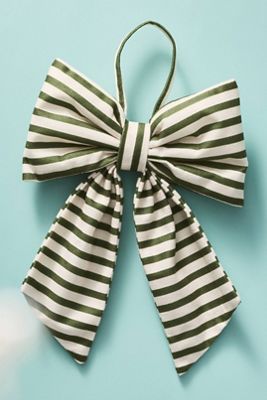 Striped Bow Ornament