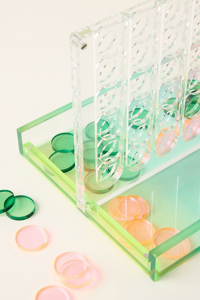 Sunnylife Lucite Four-in-a-Row  Tabletop Game #1
