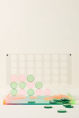 Sunnylife Lucite Four-in-a-Row  Tabletop Game