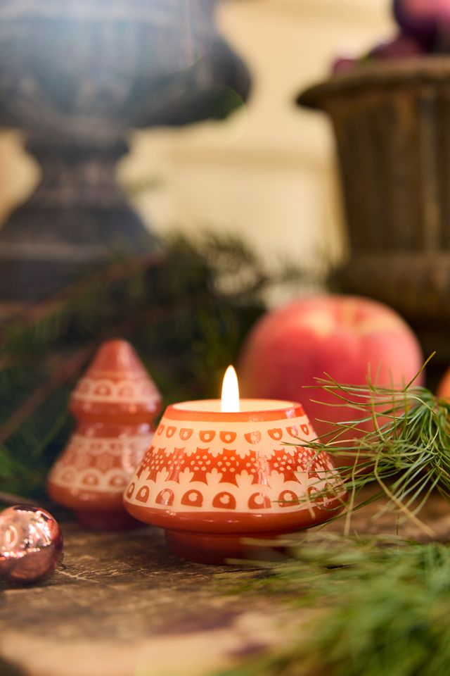 Gingerbread Tree Glass Candle, Gingerbread #2