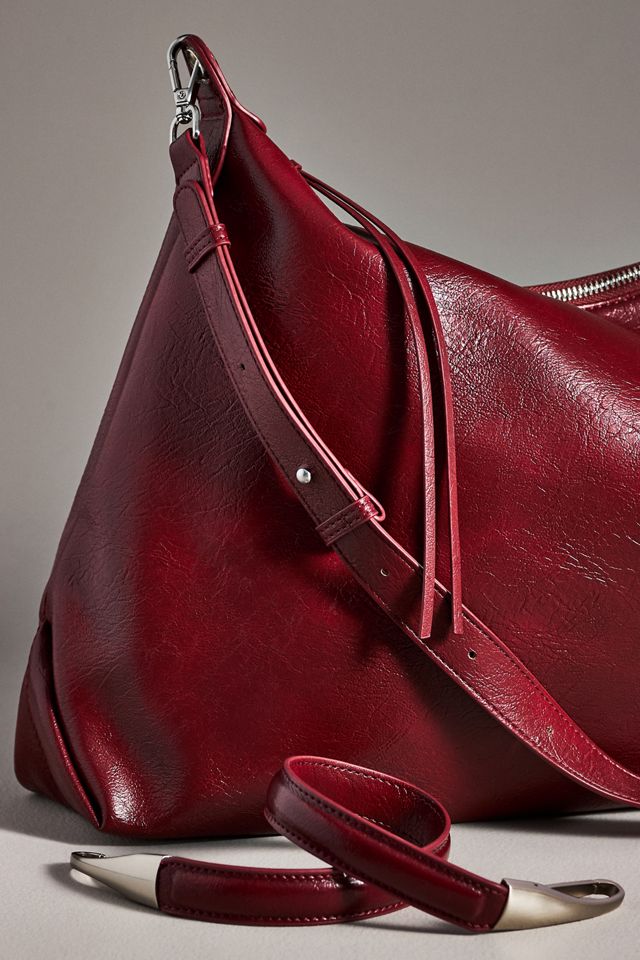 Melie Bianco Faux-Leather Slouchy Bag