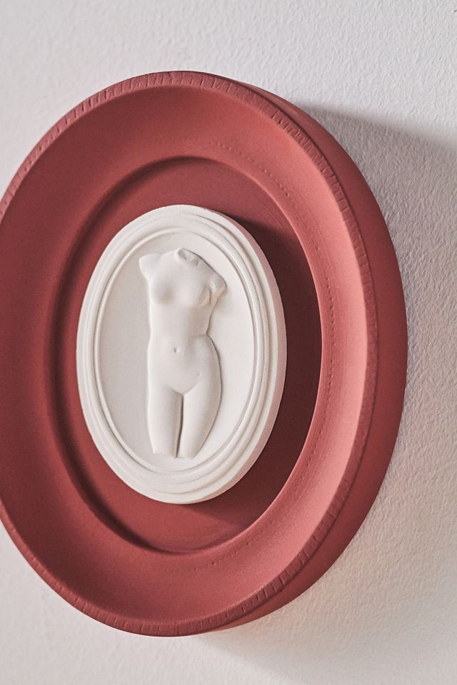 STATUETTE Rouge Plaster Framed Intaglio Gallery Wall Charm #2