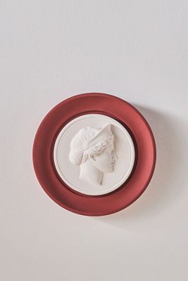 STATUETTE Rouge Plaster Framed Intaglio Gallery Wall Charm