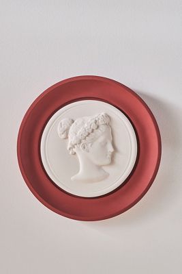 STATUETTE Rouge Plaster Framed Intaglio Gallery Wall Charm