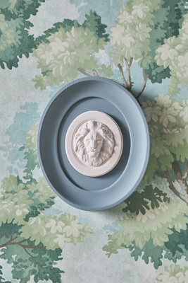 Statuette Plaster Framed Intaglio Gallery Wall Charm