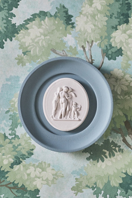 Statuette Plaster Framed Intaglio Gallery Wall Charm