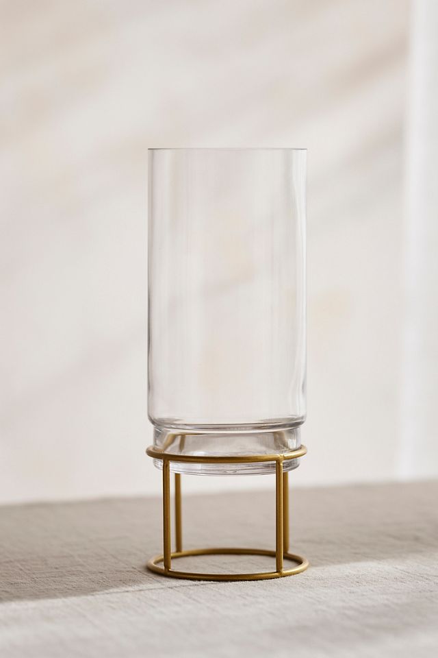 Glass + Gold Stand Terrarium #3