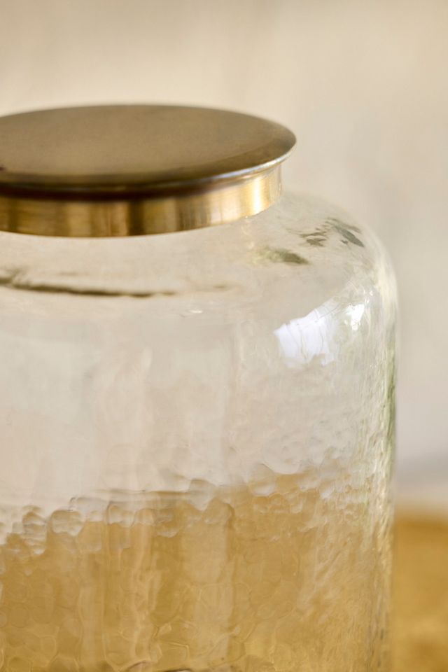 Hammered Glass Terrarium with Lid #5