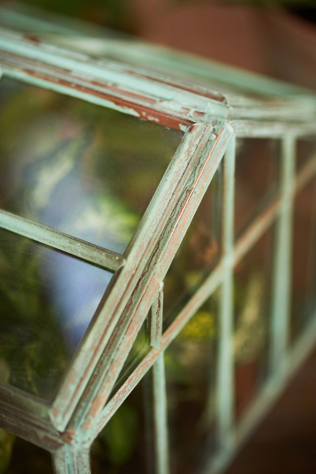 Greenhouse Verdigris Iron Terrarium #1