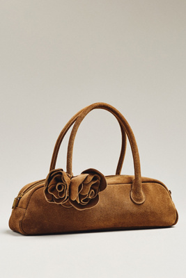 Dolce Vita Boracay Suede Shoulder Bag In Brown