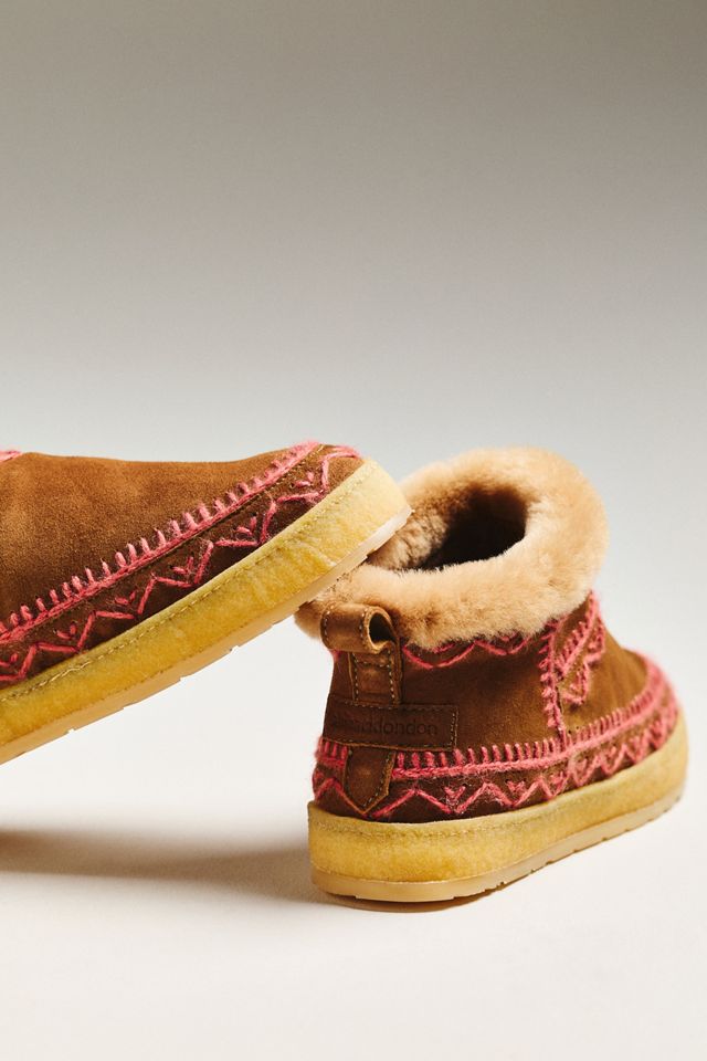 Laidback London x Anthropologie Embroidered Suede Ankle Boots #2