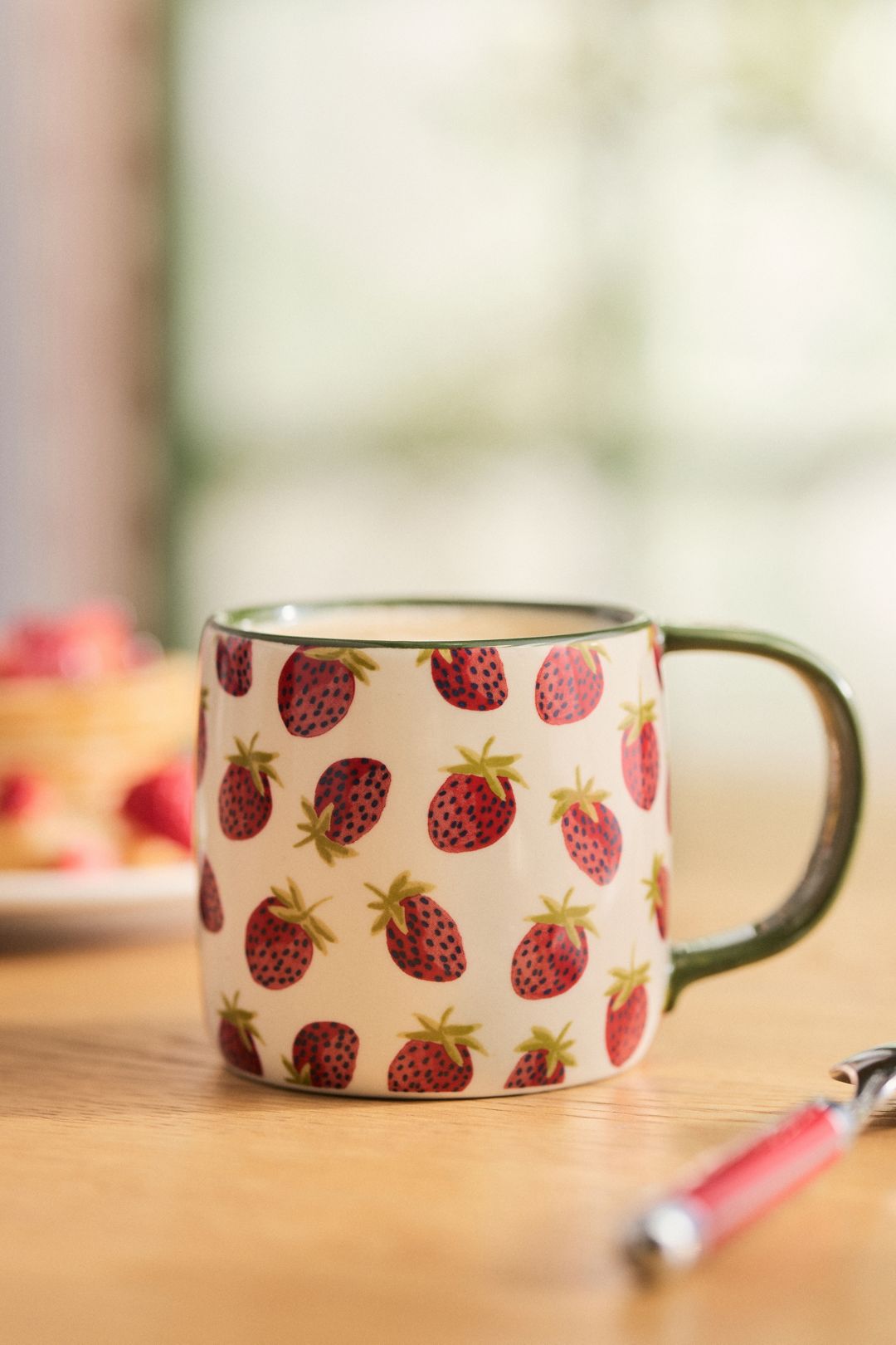 Berry Berry Stoneware Mug - Strawberry, One Size