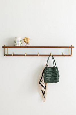 Anthropologie Alexandria Hook Rack In Brown