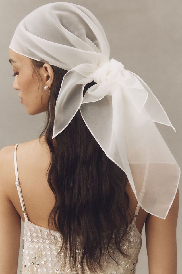 By Anthropologie Weddings Organza Hair Scarf #1