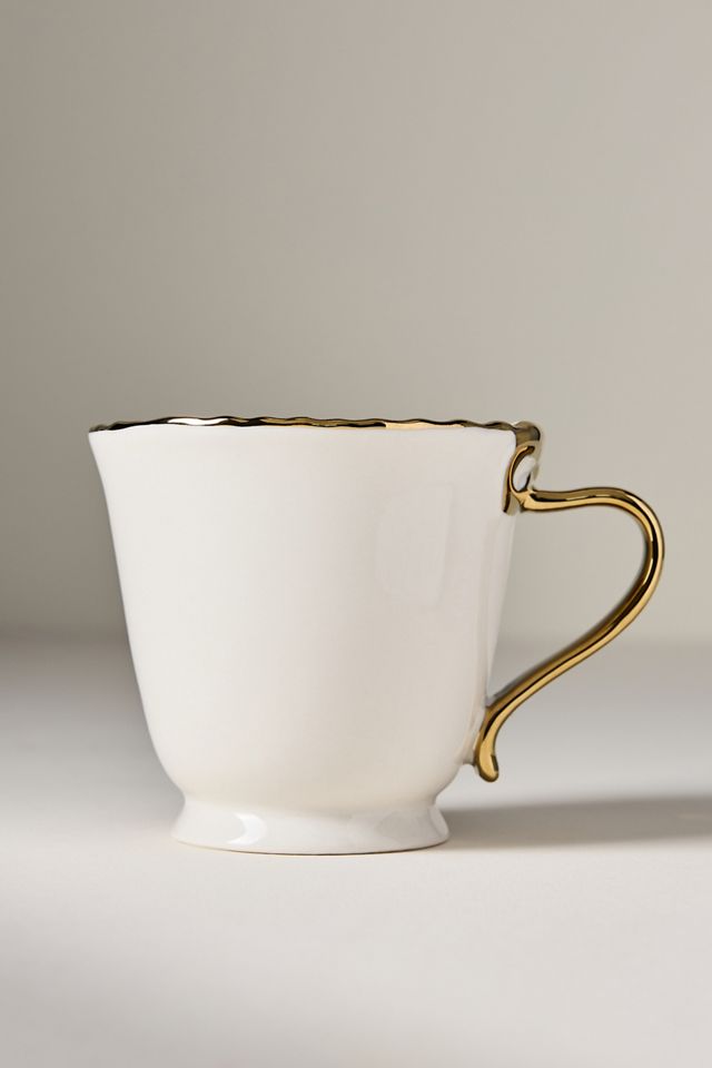 Benedita Bow Stoneware Gold Mug #2