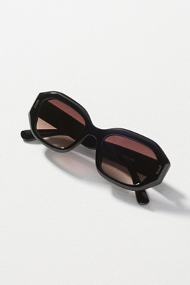 Eyeking Geometric Oval Sunglasses In Black