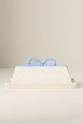Benedita Bow Ceramic Stoneware Butter Dish