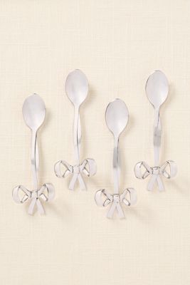 Cucharitas de Acero Inoxidable con Lazo Benedita, Juego de 4