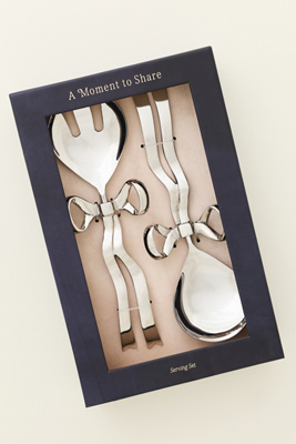 Benedita Stainless Steel Bow Serve Set
