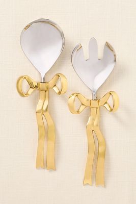 Benedita Stainless Steel Bow Serve Set