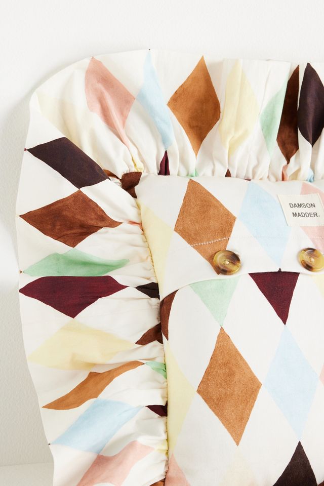 Damson Madder Cotton Printed Pillow #2