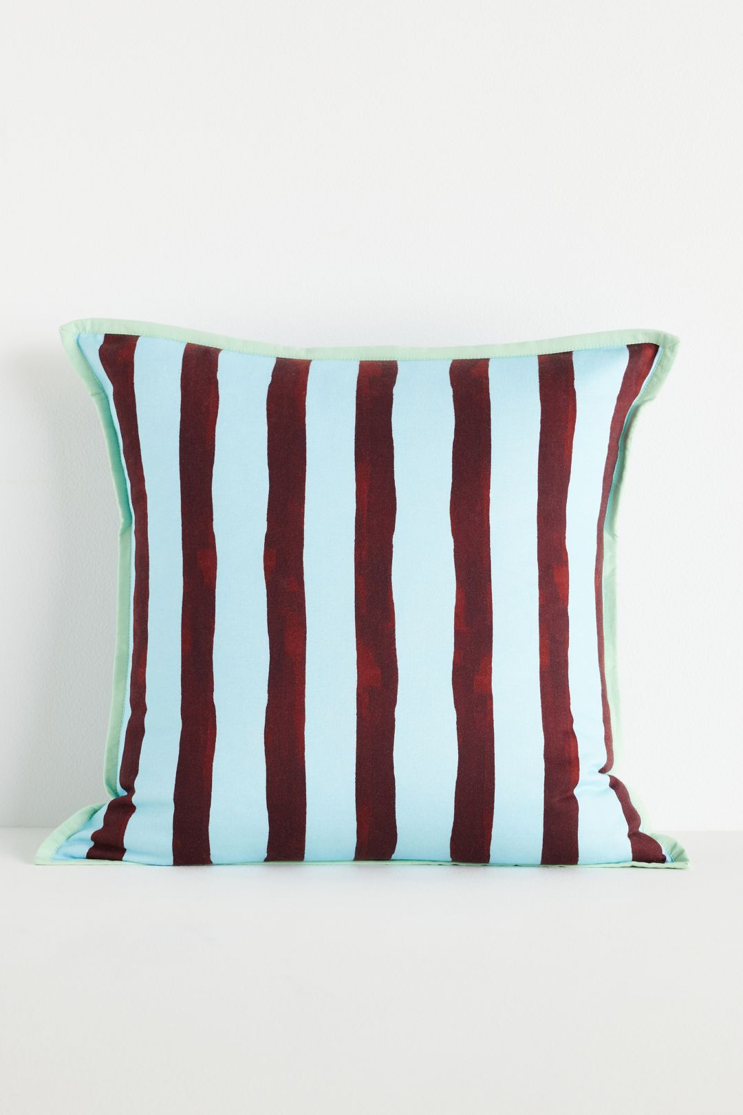 Damson Madder Cotton Printed Pillow - Sky, Standard, One Size