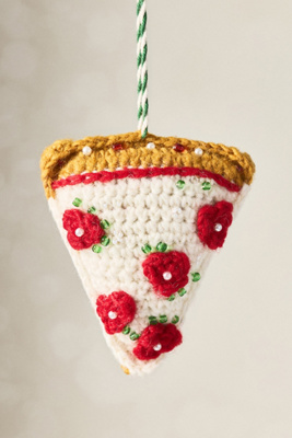 Anthropologie Snacks & Sips Crochet Ornament In Multi
