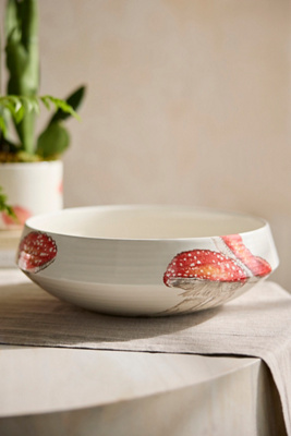 Terrain Italian Earthenware Mushroom Bowl Planter In Multi