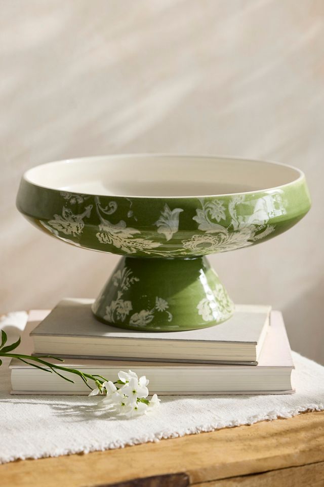 Italian Earthenware Floral Urn Planter #2
