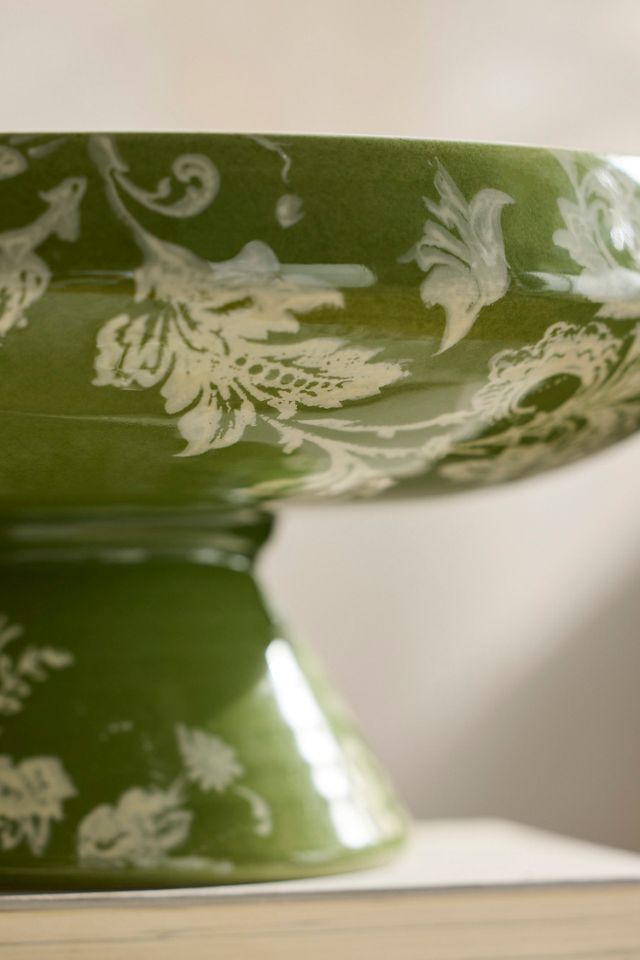 Italian Earthenware Floral Urn Planter #1