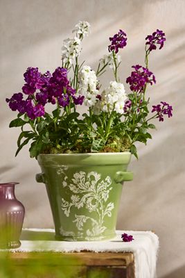 Botanical Silhouette Taper Planter