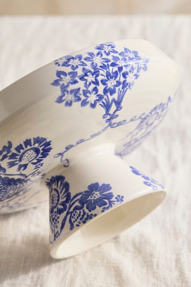 Italian Painted Floral Urn Planter #2