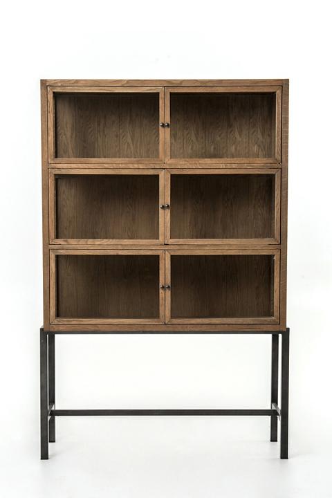 Spencer Oak Curio Display Cabinet