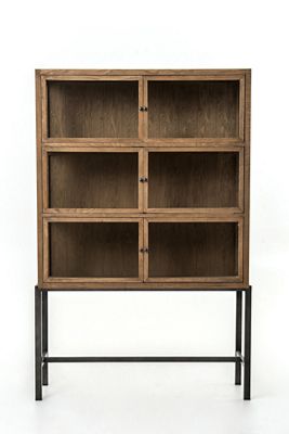 Spencer Oak Curio Display Cabinet
